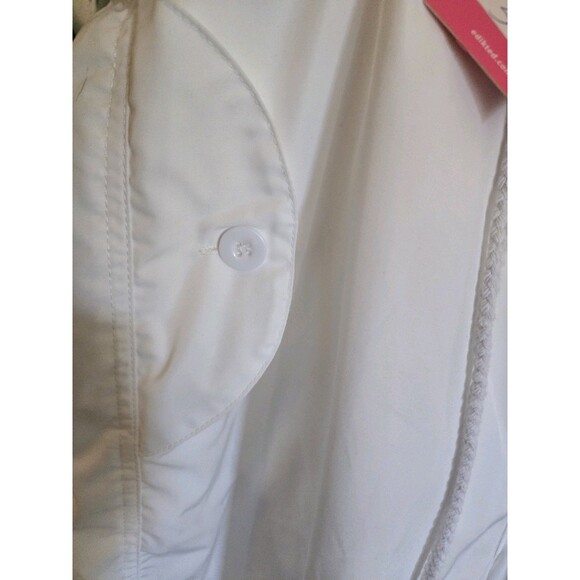 White Baggy Cargo Pants By Edikted, Wide Leg Draw String, M/L, NWT - Picture 8 of 9